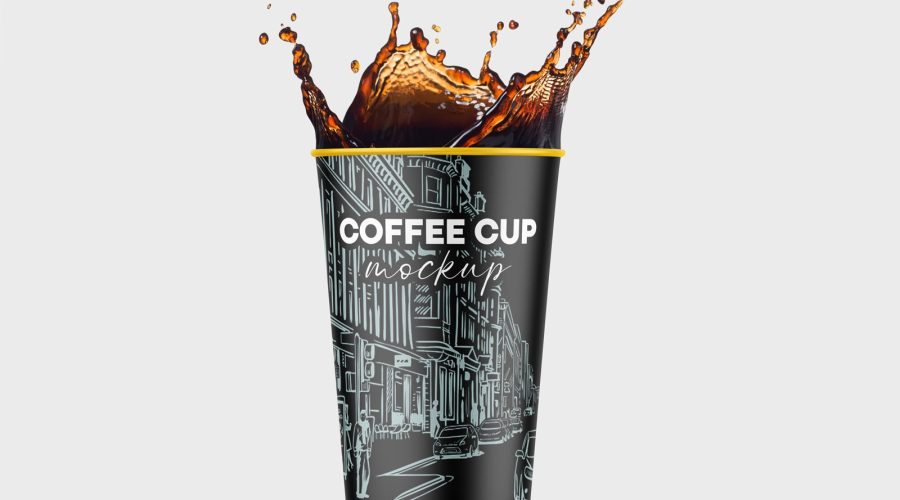 Free Coffee Cup Packaging PSD Mock Up