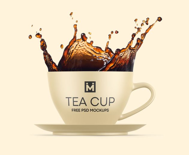 tea cup mockup psd free download